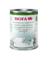 Biofa 5177 (цвет: 1005 белый) лазурь на водной основе